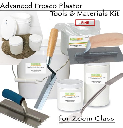 Advanced Fresco Plaster Workshop Tools & Materials Kit